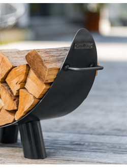 Ausschnittbild Kaminholzregal "Colorado" mit Holz